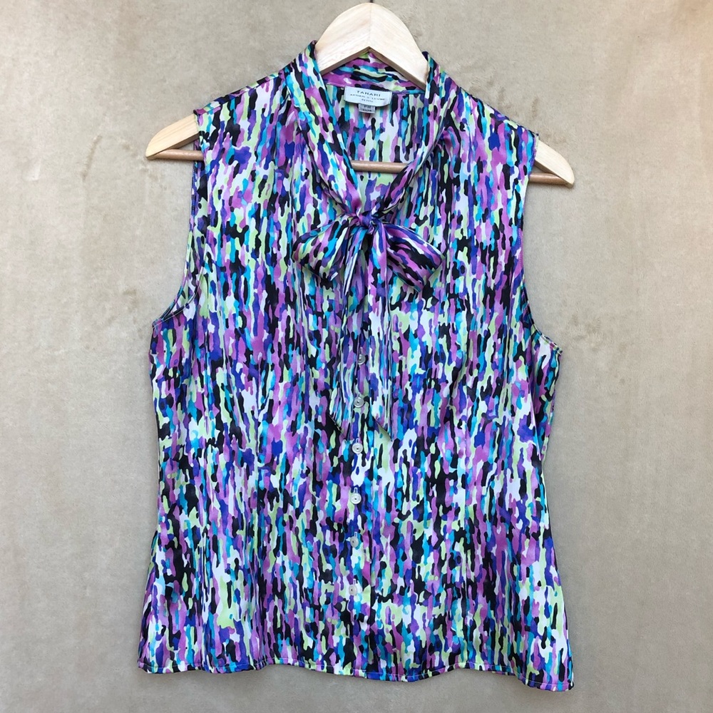 TAHARI Arthur S. Levine Sleeveless Top Size PM